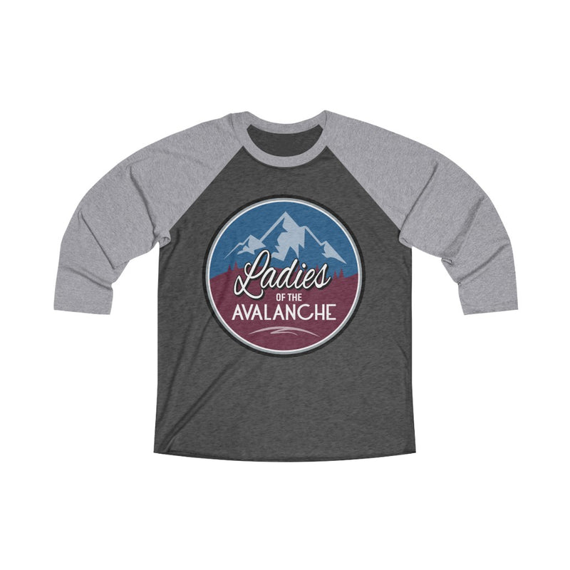 Ladies Of The Avalanche Unisex Fit Tri-Blend 3/4 Sleeve Raglan Tee