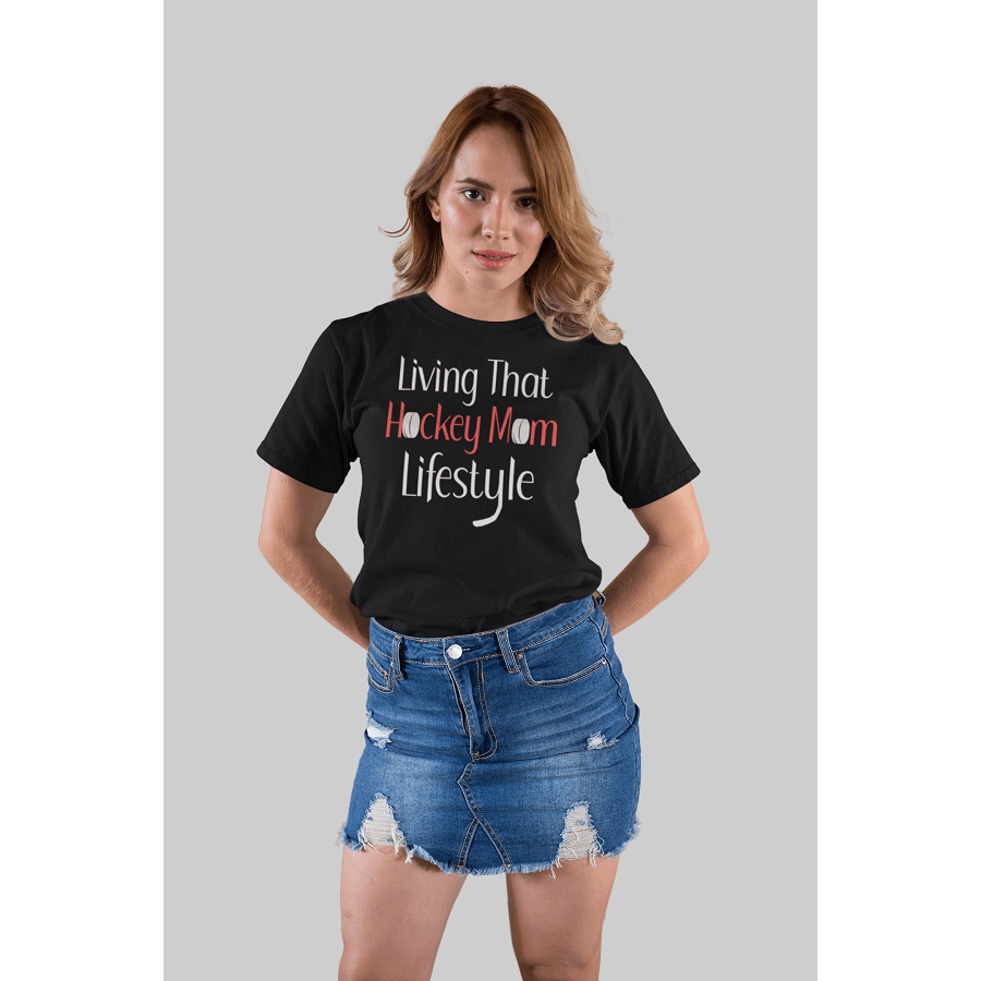 "Living That Hockey Mom Lifestyle" Unisex Jersey Tee