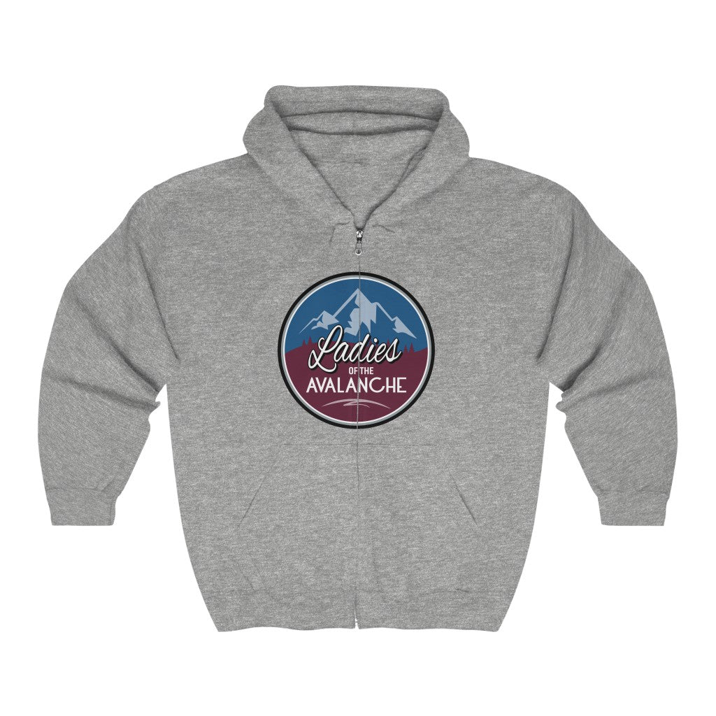 Ladies Of The Avalanche Unisex Fit Full Zip Hoodie Sweatshirt