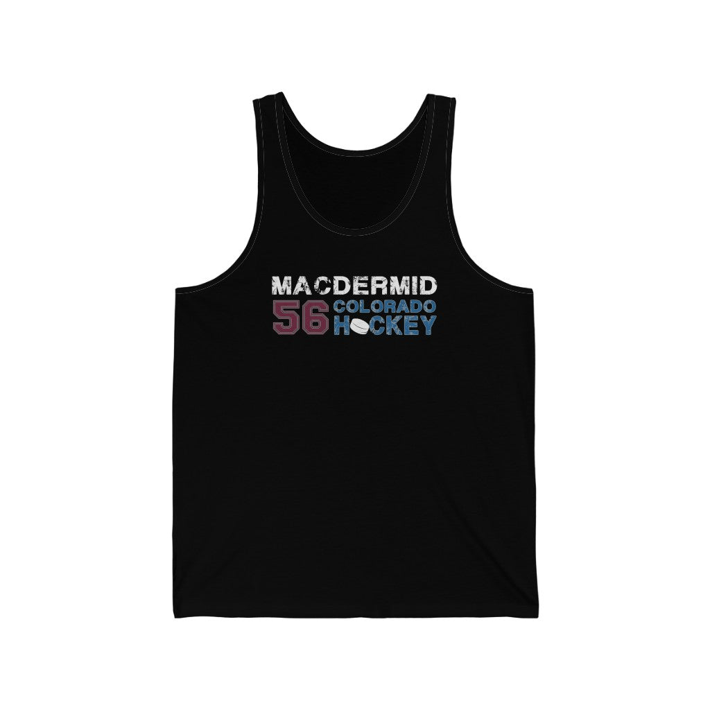 MacDermid 56 Colorado Hockey Unisex Jersey Tank Top