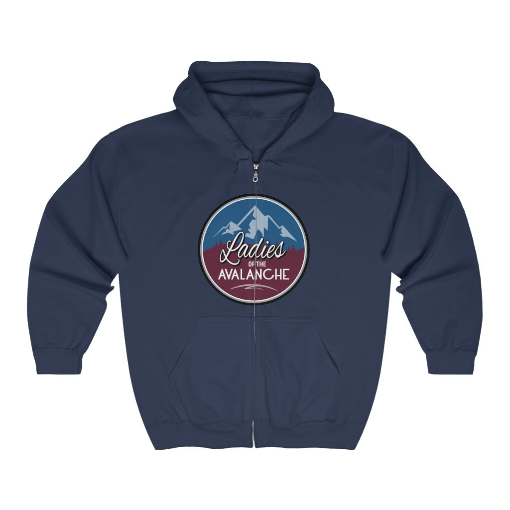 Ladies Of The Avalanche Unisex Fit Full Zip Hoodie Sweatshirt