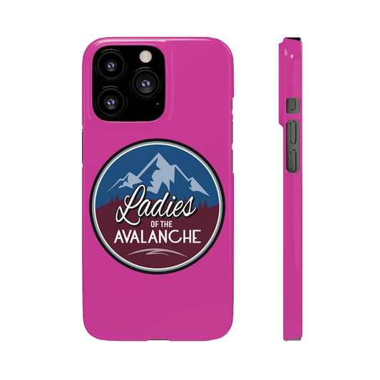 Ladies Of The Avalanche Snap Phone Cases In Pink