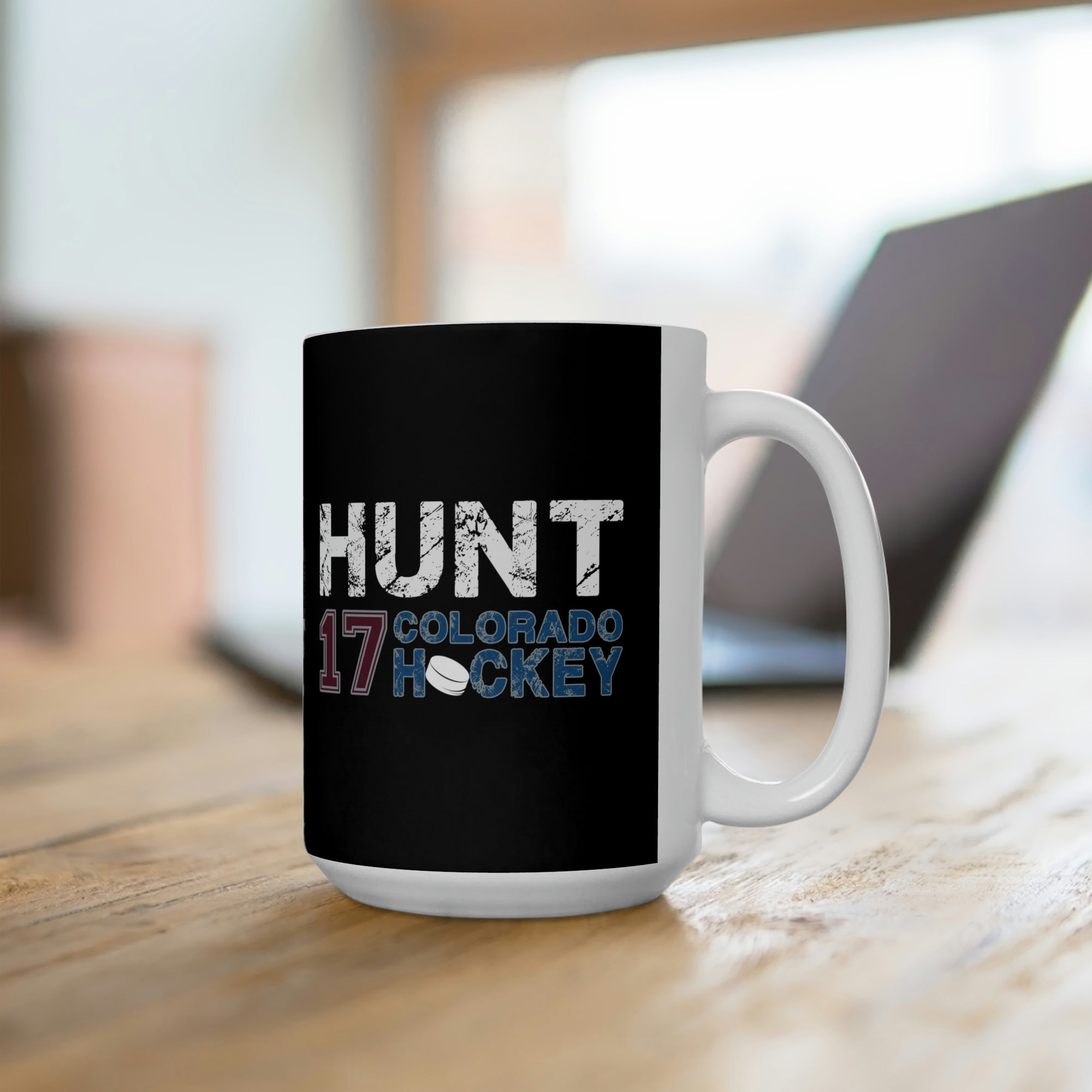 Hunt 17 Colorado Hockey Ceramic Coffee Mug In Black, 15oz