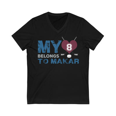 My Heart Belongs To Makar Unisex V-Neck Tee