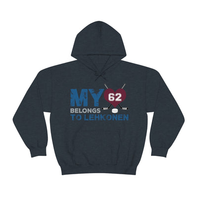 My Heart Belongs To Lehkonen Colorado Avalanche Hockey Unisex Hooded Sweatshirt