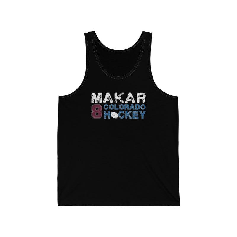 Makar 8 Colorado Hockey Unisex Jersey Tank Top