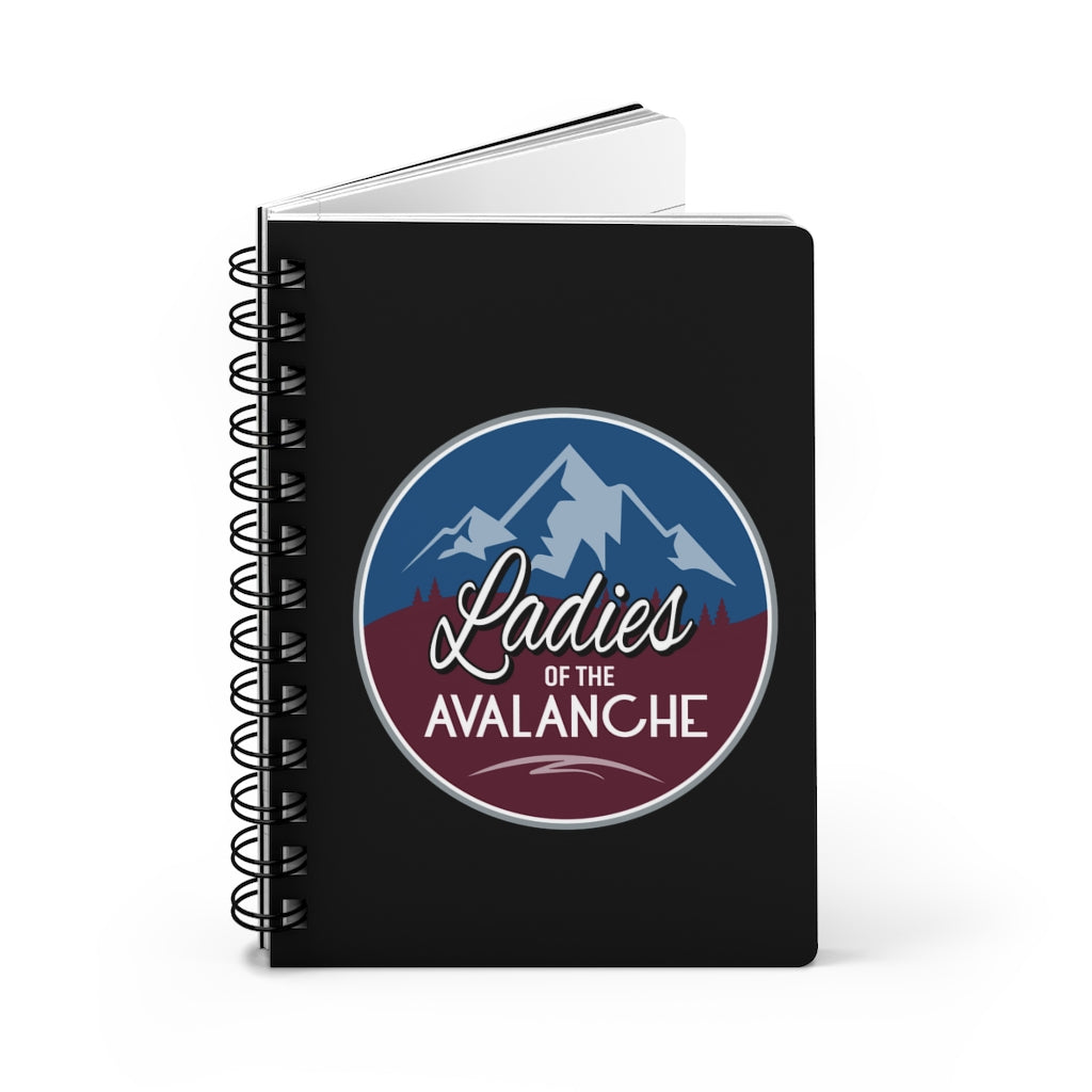 Ladies Of The Avalanche Spiral Bound Journal In Black