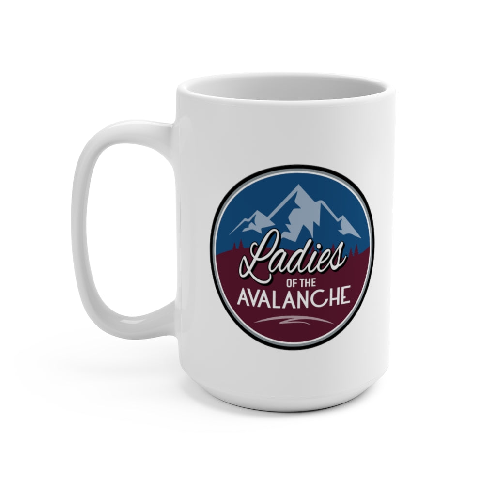 Ladies Of The Avalanche Ceramic Coffee Mug, White, 15oz