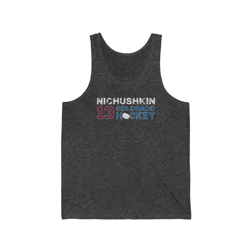 Nichushkin 13 Colorado Hockey Unisex Jersey Tank Top