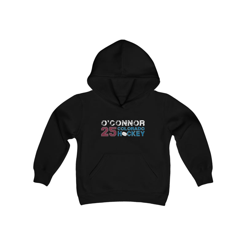 O'Connor 25 Colorado Hockey Youth Hooded Sweatshirt