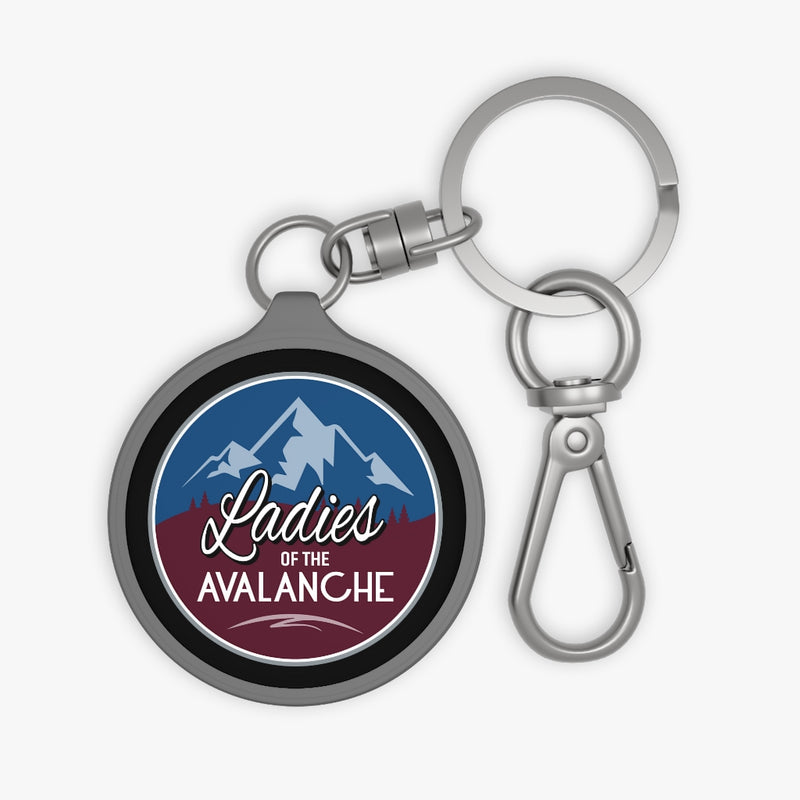 Ladies Of The Avalanche Keyring Tag In Black