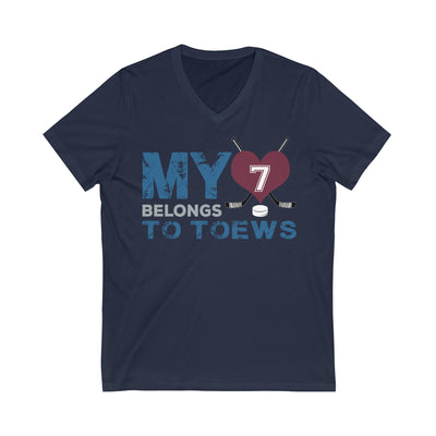 My Heart Belongs To Toews Unisex V-Neck Tee