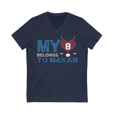 My Heart Belongs To Makar Unisex V-Neck Tee