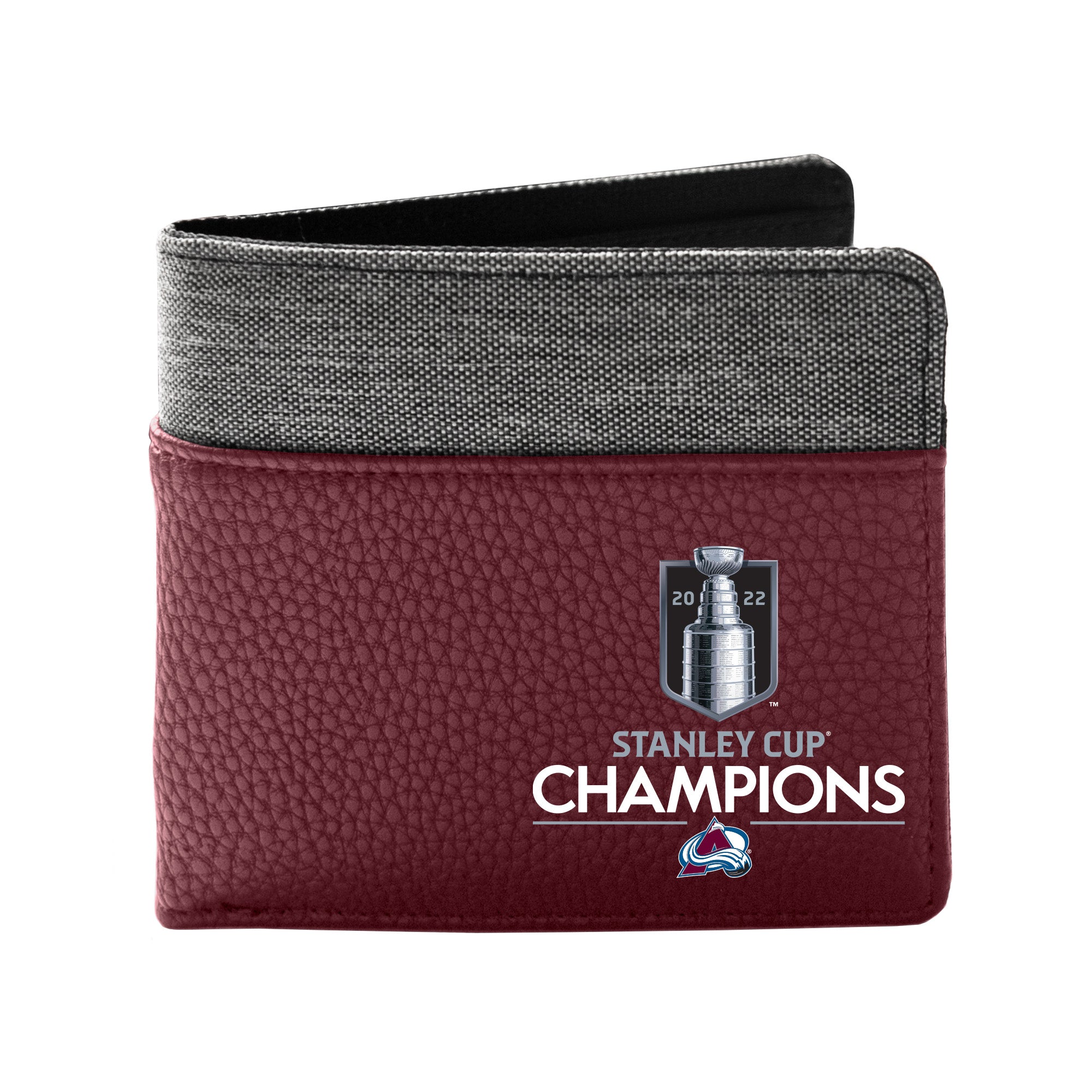 Colorado Avalanche Stanley Cup Champions Design Pebble Bi-Fold Wallet