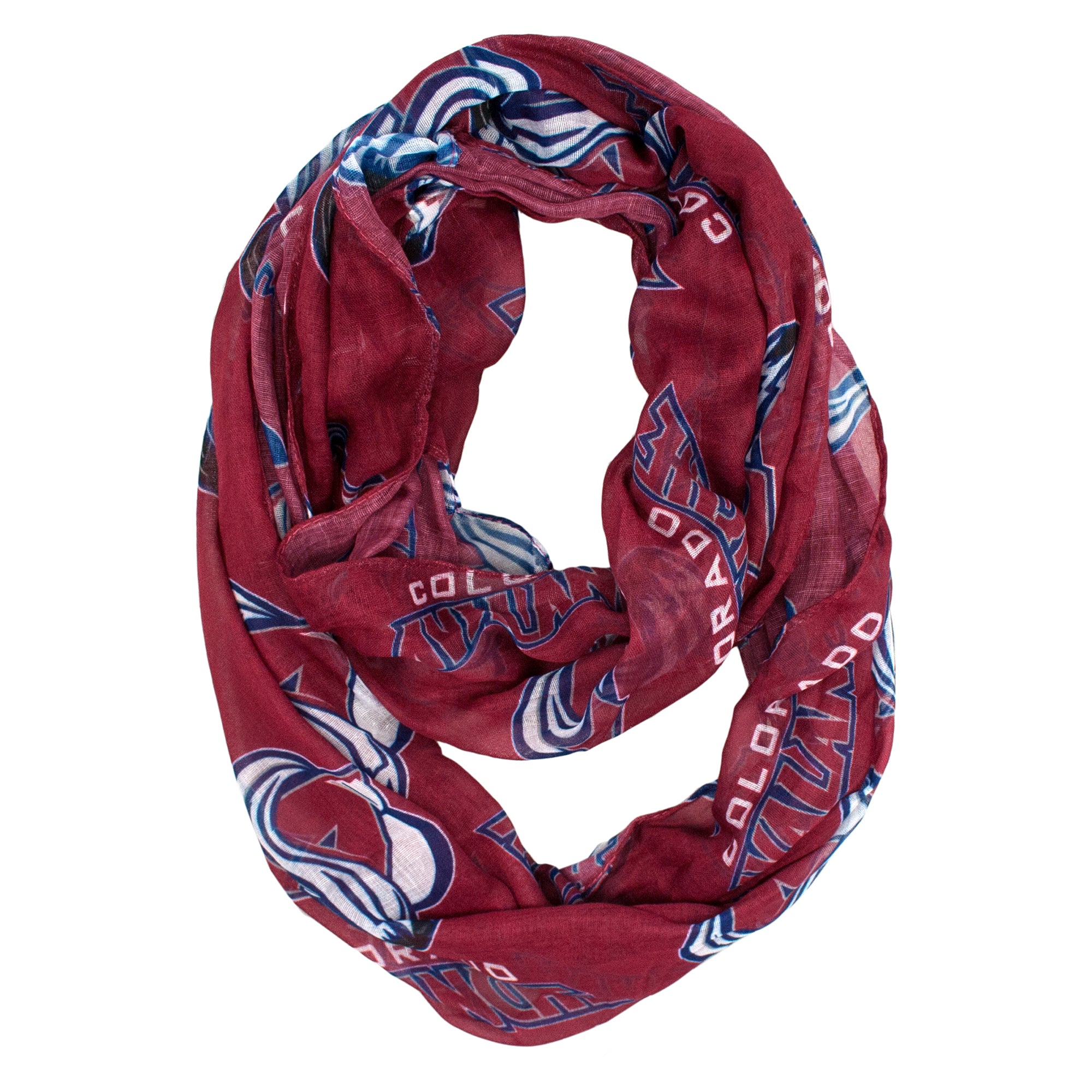 Carolina Hurricanes Wordmark Sheer Infinity Scarf - Carolina Teams Shop