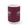 Lehkonen 62 Colorado Hockey Ceramic Coffee Mug In Burgundy, 15oz