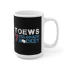Toews 7 Colorado Hockey Ceramic Coffee Mug In Black, 15oz