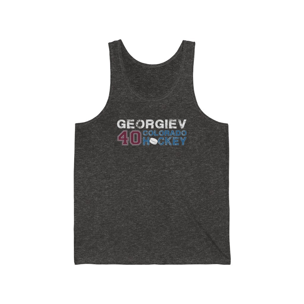 Georgiev 40 Colorado Hockey Unisex Jersey Tank Top