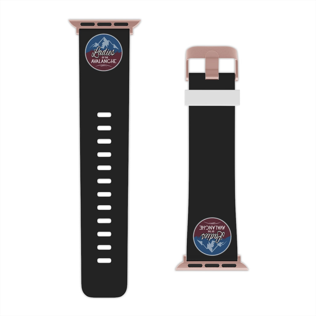 Ladies Of The Avalanche Apple Watch Band In Black