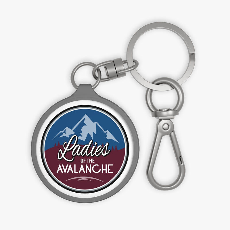 Ladies Of The Avalanche Keyring Tag In White