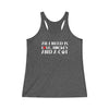 "All I Need Is Love, Hockey And A Cat" Women's Tri-Blend Racerback Tank
