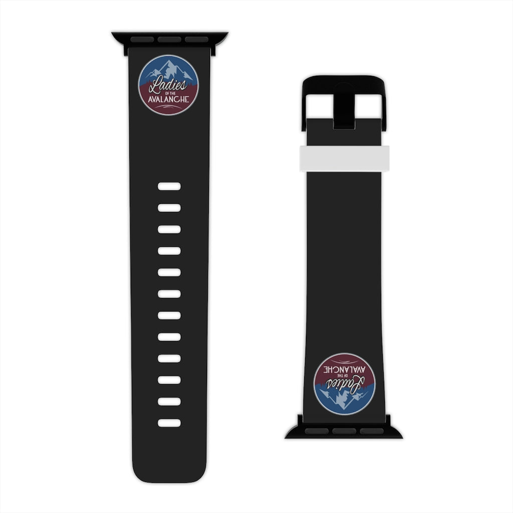 Ladies Of The Avalanche Apple Watch Band In Black