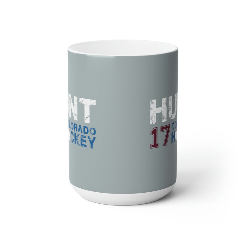 Hunt 17 Colorado Hockey Ceramic Coffee Mug In Silver, 15oz