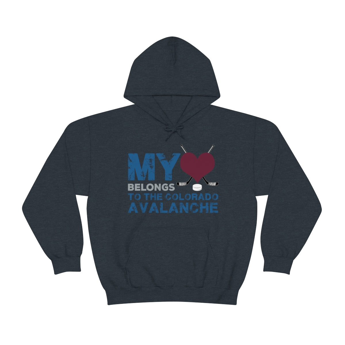 My Heart Belongs To The Colorado Avalanche Unisex Hooded Sweatshirt