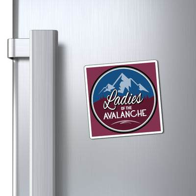 Ladies Of The Avalanche Multi-Use Magnets, Burgundy