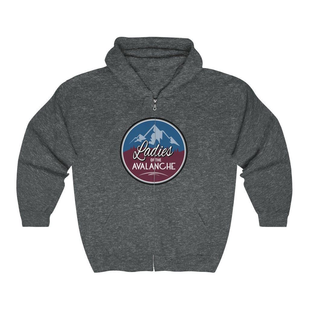 Ladies Of The Avalanche Unisex Fit Full Zip Hoodie Sweatshirt