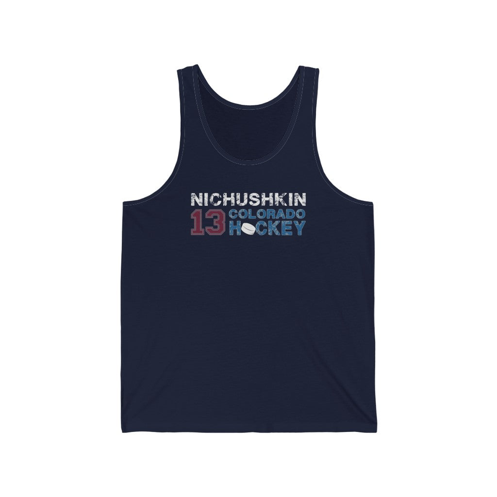 Nichushkin 13 Colorado Hockey Unisex Jersey Tank Top