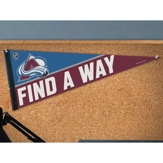 Colorado Avalanche 2022 Stanley Cup Playoffs Team Slogan Premium Pennant, 12x30 Inch