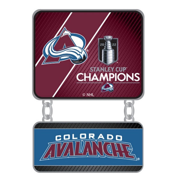 Colorado Avalanche 2022 Stanley Cup Champions Dangler Collector Pin