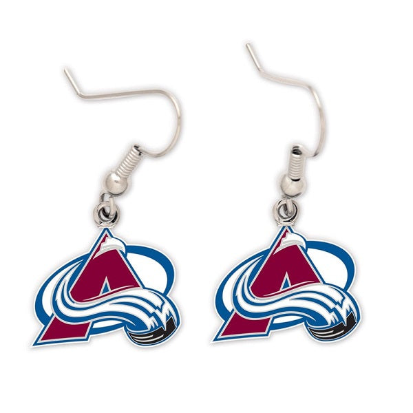 Colorado Avalanche Logo Dangle Earrings