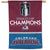 Colorado Avalanche Stanley Cup Champions Vertical Flag