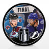 MacKinnon vs. Stamkos 2022 Stanley Cup Final Souvenir Hockey Puck