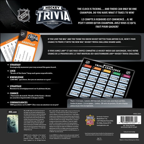 NHL All 32 Teams Trivia Game