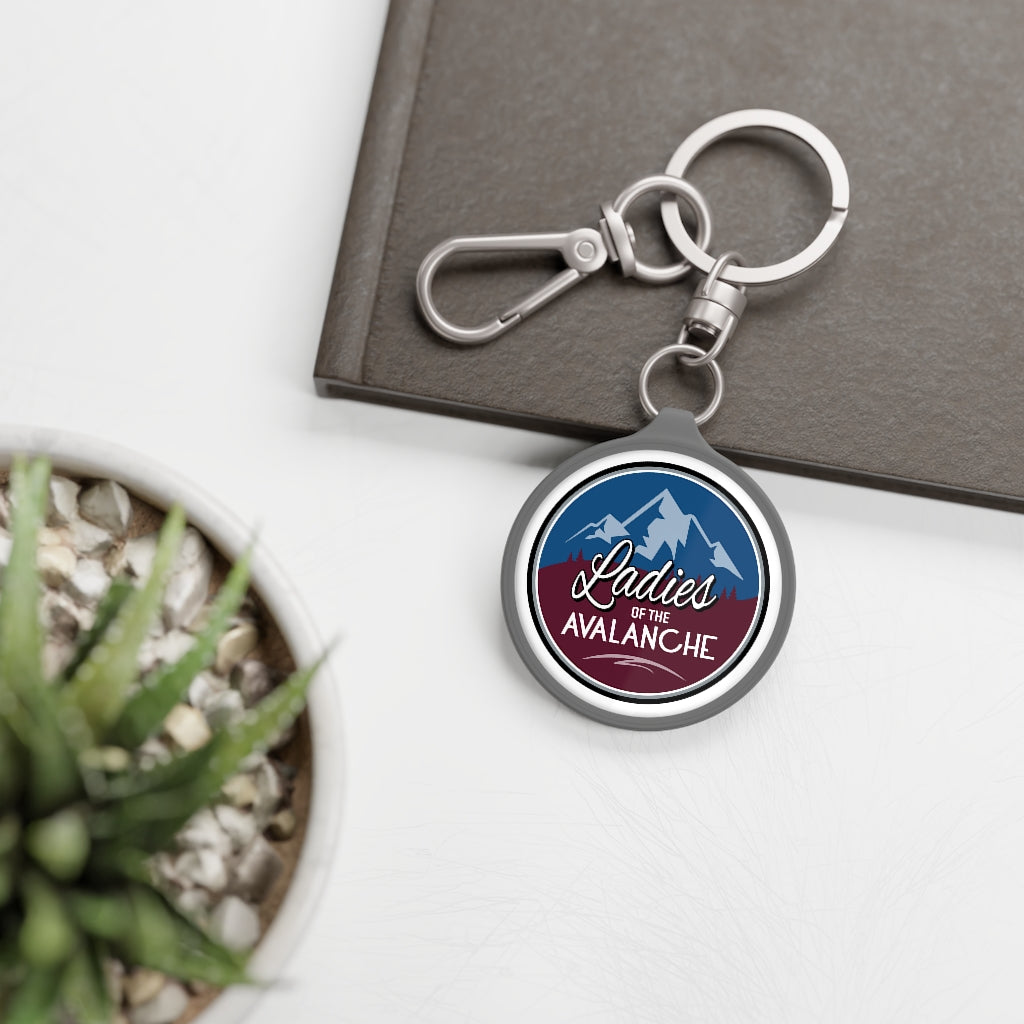 Ladies Of The Avalanche Keyring Tag In White