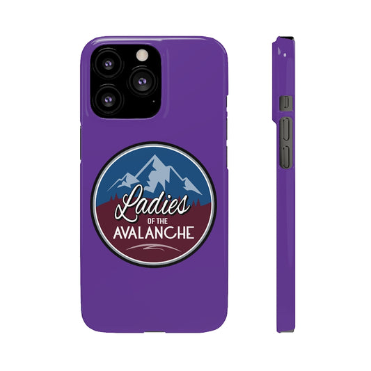 Ladies Of The Avalanche Snap Phone Cases In Purple