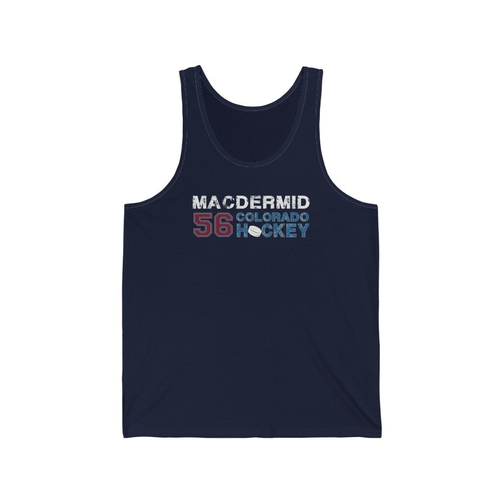 MacDermid 56 Colorado Hockey Unisex Jersey Tank Top