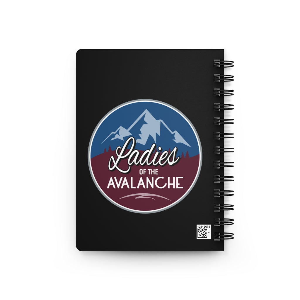 Ladies Of The Avalanche Spiral Bound Journal In Black