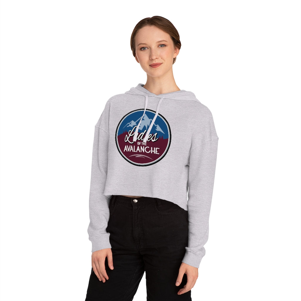 Ladies Of The Avalanche Women’s Cropped Hooded Sweatshirt