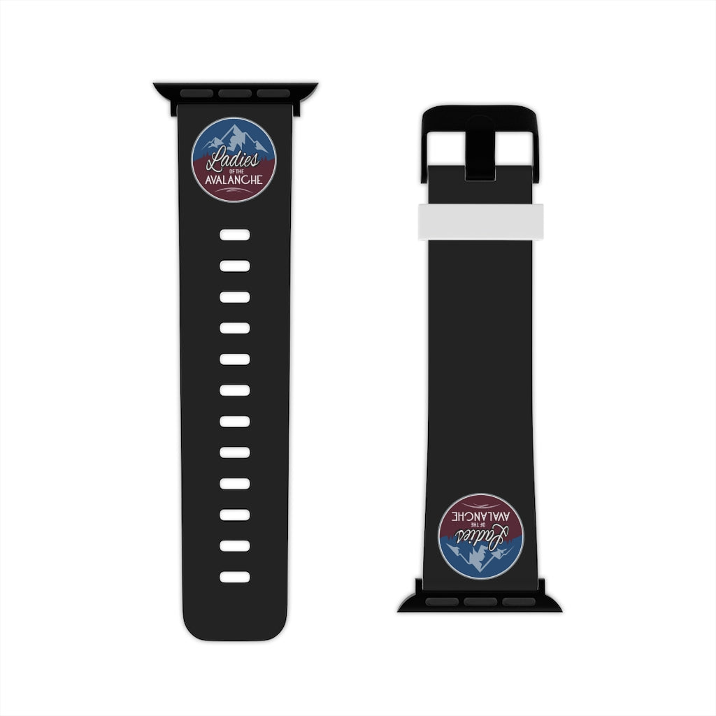 Ladies Of The Avalanche Apple Watch Band In Black