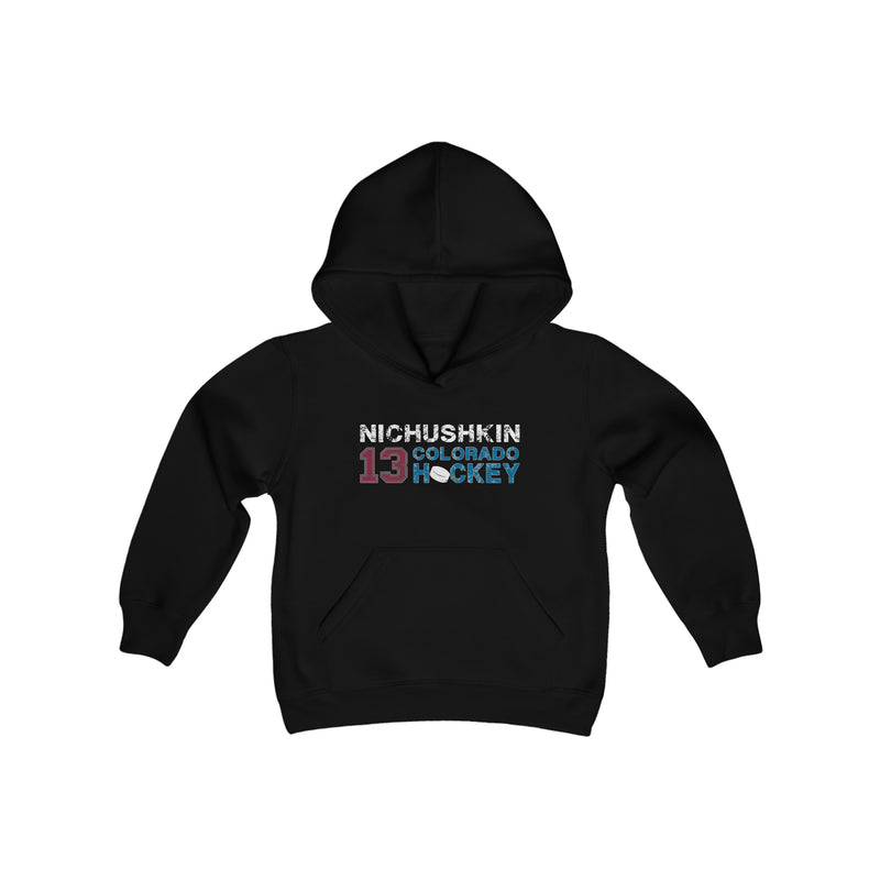 Nichushkin 13 Colorado Hockey Youth Hooded Sweatshirt