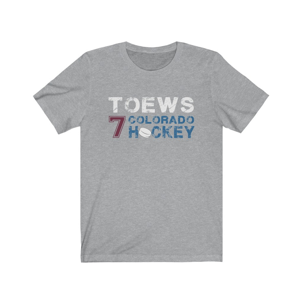 Toews 7 Colorado Hockey Unisex Jersey Tee