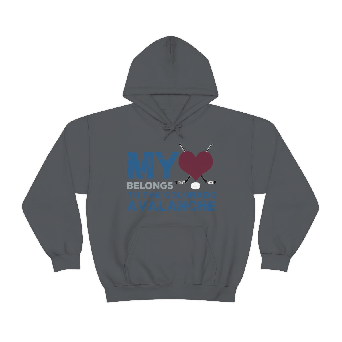 My Heart Belongs To The Colorado Avalanche Unisex Hooded Sweatshirt