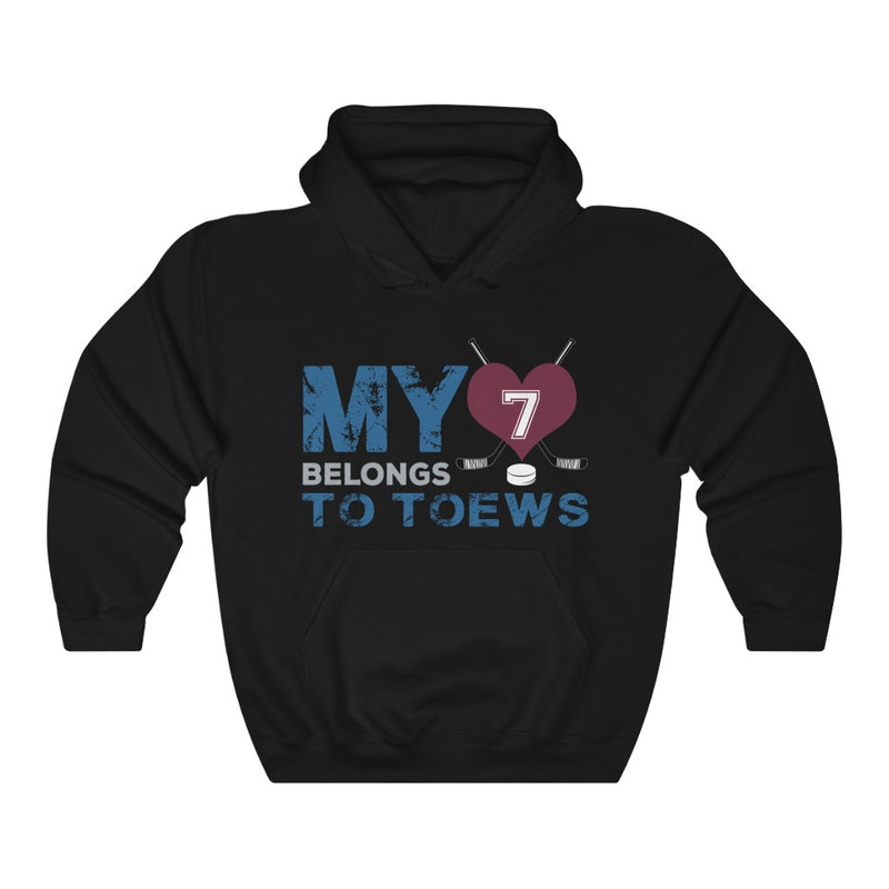 My Heart Belongs To Toews Colorado Avalanche Hockey Unisex Hooded Sweatshirt