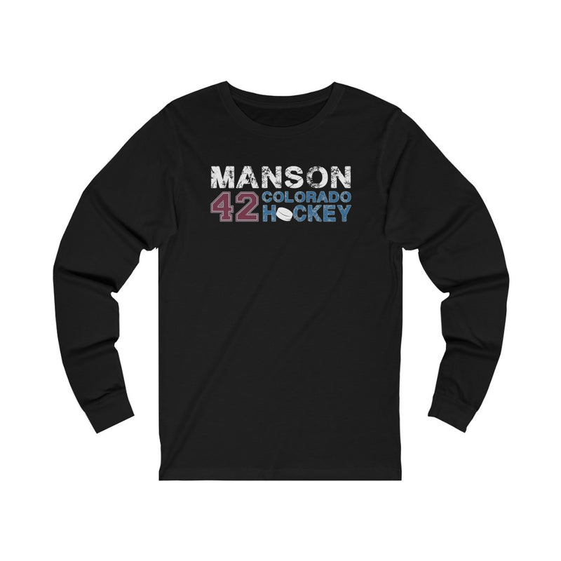 Manson 42 Colorado Hockey Unisex Jersey Long Sleeve Shirt