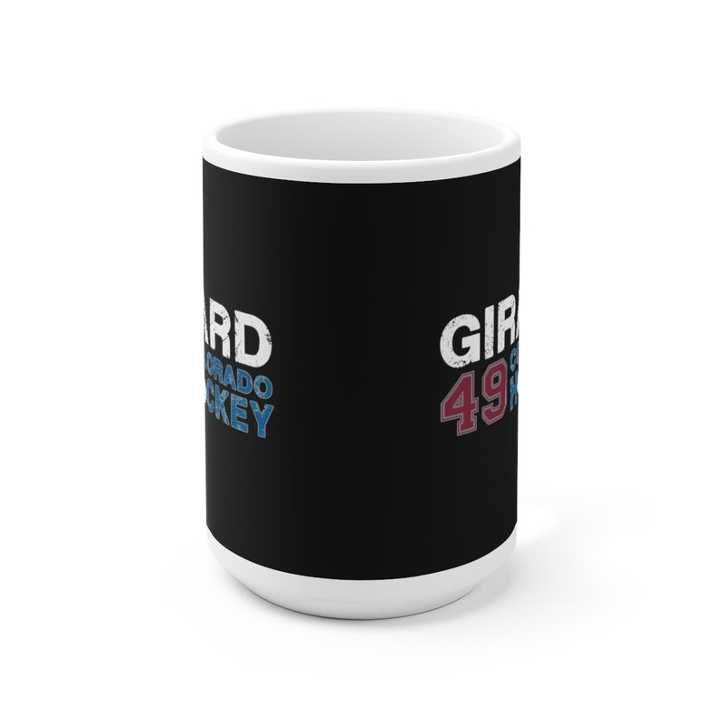 Girard 49 Colorado Hockey Ceramic Coffee Mug In Black, 15oz