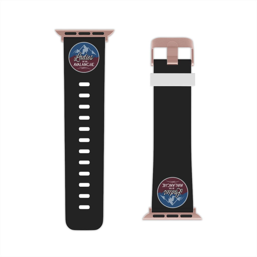 Ladies Of The Avalanche Apple Watch Band In Black